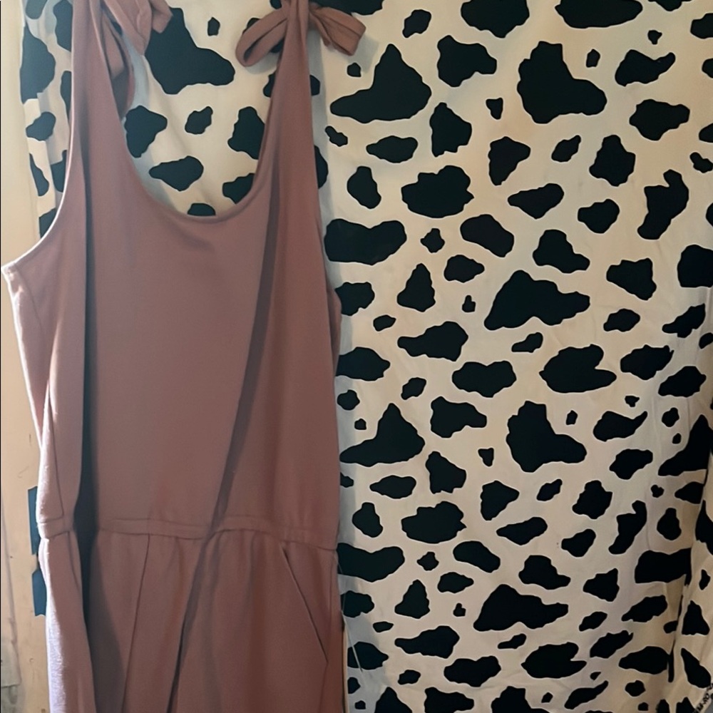 Sleeveless Pink Jumpsuit